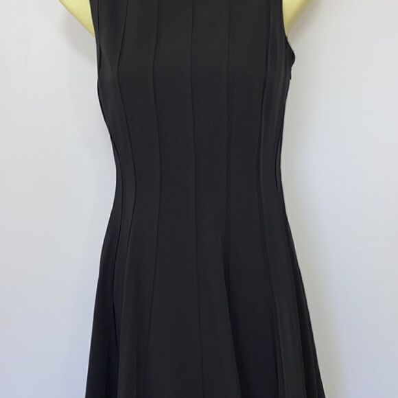 Calvin Klein Dress Black Cocktail Midi Length Elegant Excellent Sz 4 - Picture 3 of 9